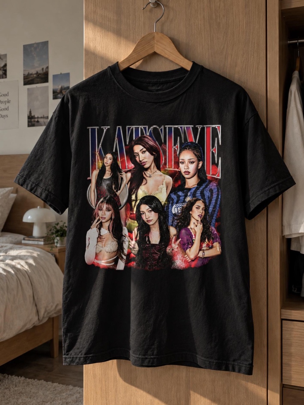 Katseye Girl Group Graphic T-Shirt, K-Pop Girl Group Tee